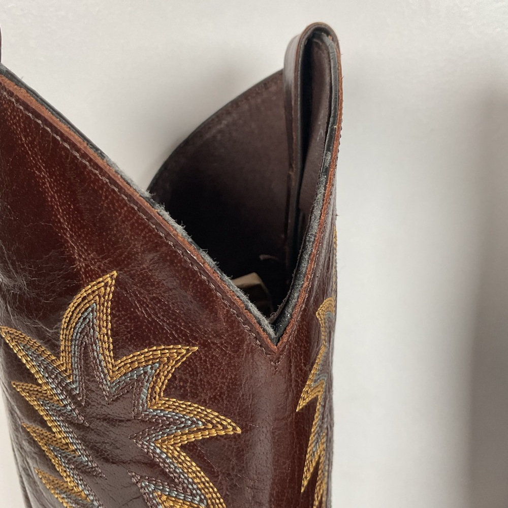 Justin Full Quill Ostrich Quill Roper Boots | Tekno Crepe | USA Made | Men’s 8 D - Picture 11 of 16